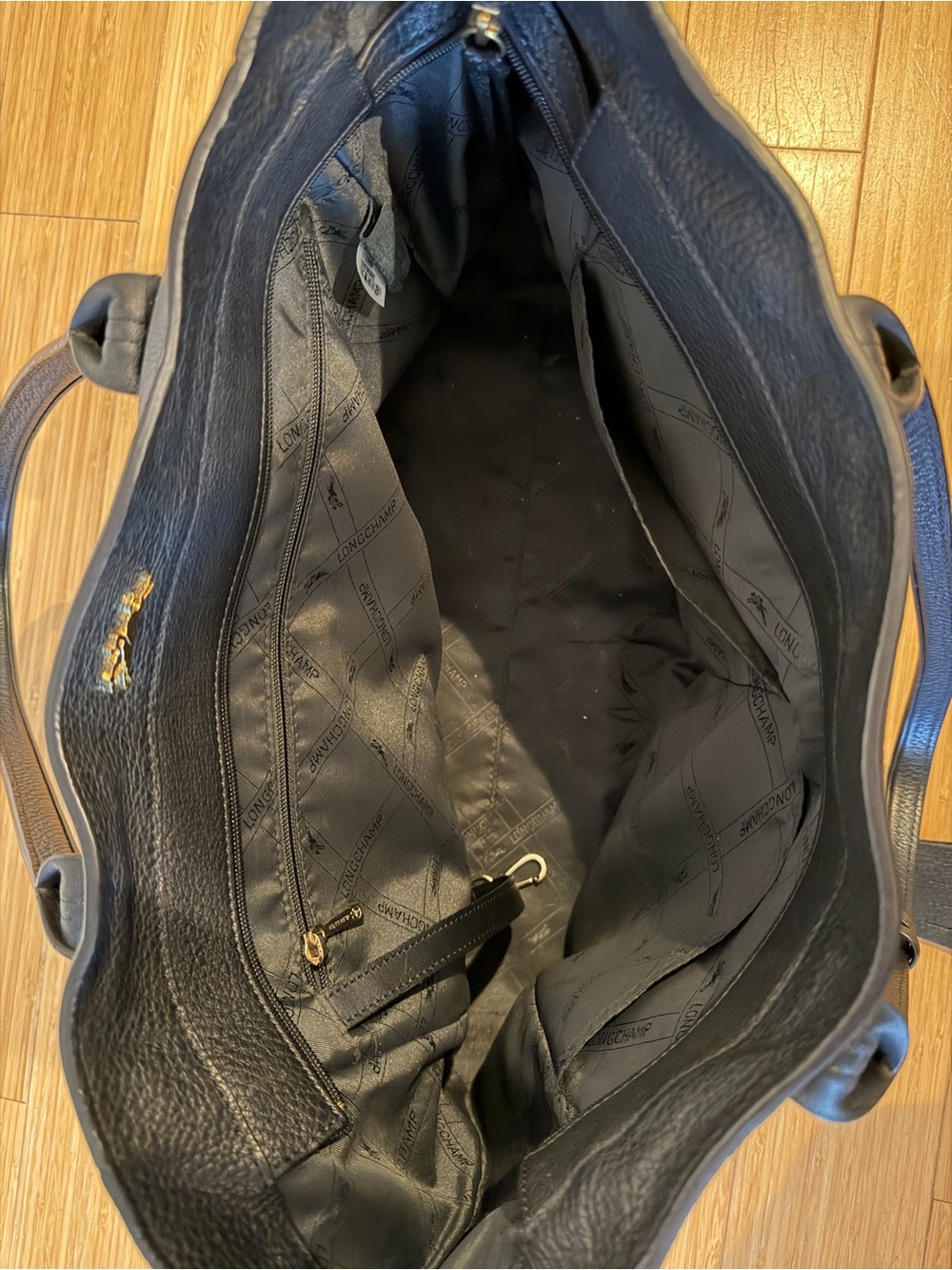 Longchamp Penelope Leather Shoulder Tote - Picture 4 of 5